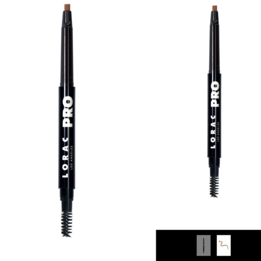 NEW Lorac Pro Precision Brow Pencil Med Red Brown